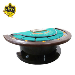 Personnalisé 8 Personne Poker Mesa <span class=keywords><strong>De</strong></span> <span class=keywords><strong>Blackjack</strong></span> Table <span class=keywords><strong>De</strong></span> Jeu En Bois Jambes Table à cartes Poker - Product Image 2