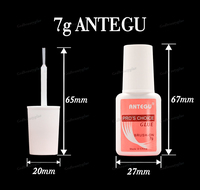 Uñas Acrílicas Artificiales de 7g con Logotipo Personalizado, de Secado Rápido y Larga Duración, con Mini Pegamento para Uñas