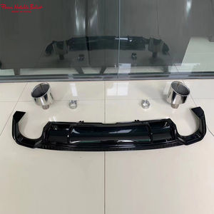 Auto <span class=keywords><strong>A5</strong></span> S5 B9 diffusore paraurti posteriore nero lucido stile RS5 diffusore posteriore con tubo per Audi <span class=keywords><strong>A5</strong></span> Sline S5 2017 2018 <span class=keywords><strong>2019</strong></span> - Product Image 3