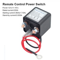 Interrupteur de déconnexion de batterie antivol pour voiture 12V 200A avec deux télécommandes sans fil