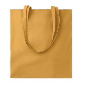 Borsa Shopping in Cotone Cottonel Media 30-50cm con Manico Lungo Colore Ocra per Uso Quotidiano - Product Image 1
