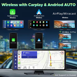 Hot 10.26 Inch Xách Tay Carplay Màn Hình Với 360 ° Xoay Máy Ảnh Apple Carplay <span class=keywords><strong>Android</strong></span> Tự Động Wifi Bt 4K Dash Cam Phía Trước + Phía Sau 1080P - Product Image 4