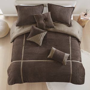 DB 7 Piece Micro Corduroy <b>Comforter</b> <b>Set</b> - Product Image 3