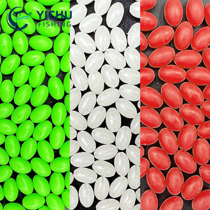 1000 pièces brillent dans le noir perles de pêche en plastique dur/souple ovale perles lumineuses <span class=keywords><strong>bouchon</strong></span> appâts de pêche plates-formes <span class=keywords><strong>truite</strong></span> accessoires - Product Image 6