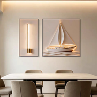 Peinture murale en porcelaine cristalline abstraite minimaliste, paysage neutre aux tons terreux, pour décoration intérieure, œuvre d'art à suspendre, vente en gros