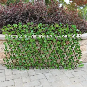 Yopin-2119 Artificial Ivy Leaf Courtyard Decoration Adjustable Silk Hedge Fence Leaves