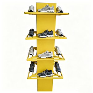 Expositor Metálico Personalizado <span class=keywords><strong>de</strong></span> 4 Niveles para Tiendas y Supermercados, para Calzado Deportivo, Casual y <span class=keywords><strong>Accesorios</strong></span> - Product Image 1
