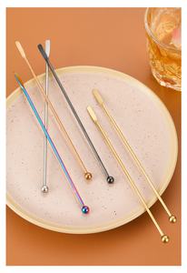 Cuillère à cocktail en acier inoxydable, idéale pour les professionnels et l'usage domestique, un cadeau pratique pour mélanger les boissons - Product Image 2