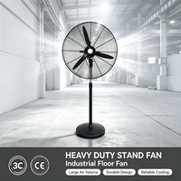 Ventilateur électrique industriel puissant, grand format, pour usage domestique et commercial, ventilateur de sol haute puissance pour usine et atelier, grand débit d'air.