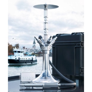 Lujo alemán Original MIG Titan Hookah Set Acero inoxidable afrutado tabaco relajación fiesta Club reunión Social Hookah Shisha - Product Image 5