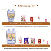 Pochette à fermeture éclair personnalisée en forme mignonne, sac d'emballage en plastique mat avec fenêtre pour collations, bonbons et cadeaux pour les fêtes d'enfants