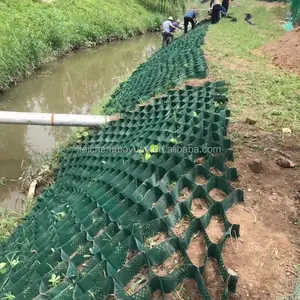 Hdpe Plastic Driveway Geocell Geocel Geocells Grids 1.5mm Green 50mm-600mm For Subgrade Reinforcement