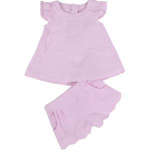 New Boutique Girls Summer Solid Ruffled Sleeveless Baby Vest Tops Shorts Sets Kids Clothes Outfit - Product Image 6