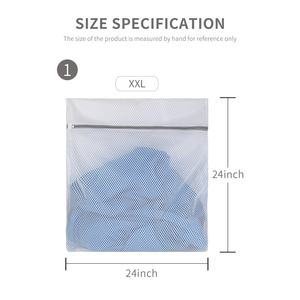 Sac de Lavage en Filet de Polyester pour Voyage, Sac de Protection pour Vêtements, Rose, avec Fermeture Éclair, Maille Fine - Product Image 4