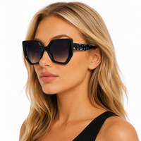Kacamata Hitam Polarisasi LBASHADES S26125 Desain Merek Fashion Terbaru Bingkai Tr90 Tangkai Asetat Logo Kustom UV400 Kacamata Matahari Wanita