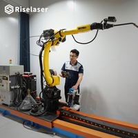 Machine de soudage robotisée Riselaser sans programmation, soudeuse de haute précision pour la fabrication de cadres métalliques d'équipements mécaniques