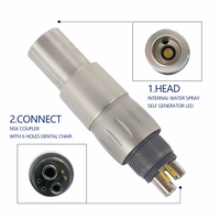 Connecteur de turbine à accouplement rapide, pièce à main haute vitesse, auto-alimenté par LED, 6 trous, pièces de rechange dentaires CP-NCL6