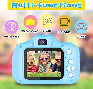 Dijital Video fotoğraf kamerası 2 inç şarj edilebilir çocuklar karikatür <span class=keywords><strong>Mini</strong></span> dijital kamera oyuncaklar çocuklar için kamera doğum günü hediyesi - Product Image 3