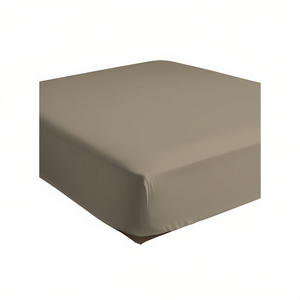 Sábana Ajustable 100% Algodón Color Taupe, Tamaño Queen Francesa 160x200cm - Product Image 3