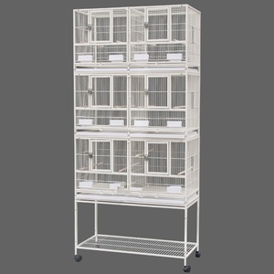 Standı ile üç katmanlı Metal kafes çıkarılabilir tepsi kuş güvercin kafes demir kare tüp kuş kafesi papağan ev - Product Image 1