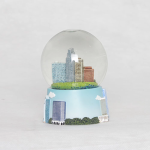 كرة ثلجية زجاجية مخصصة 65 من أوماها للمدينة مع قاعدة من الراتينج زخرفة معمارية مطلية للمنزل - Product Image 4