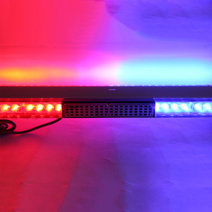 Barre lumineuse stroboscopique LED haute puissance 47in 120cm pour camions nouvelle barre lumineuse clignotante d'urgence amplificateur sirène haut-parleur <span class=keywords><strong>rouge</strong></span> FJ Cruiser - Product Image 4