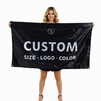 Drapeaux publicitaires en nylon et polyester à double face, bannières murales personnalisées, impression numérique 3x5, drapeaux de mariage et de fête en polyester