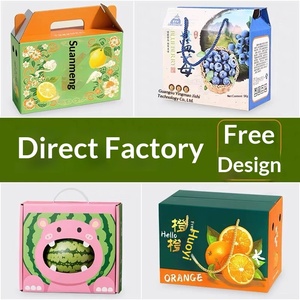 Cajas de Regalo para Frutas con Logotipo Impreso Personalizado, Empaque Corrugado al por Mayor con Asa para Especialidades Locales - Product Image 3