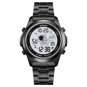 Montre-bracelet électronique Skmei, nouveau design, dessin animé, polyvalente, sportive, étanche, bracelet en acier inoxydable, chronographe pour étudiants - Product Image 5