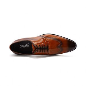 2020 New Snake Print Men's Dress <b>Shoes</b> Inverted Leather <b>Shoes</b> Made in Italy - Product Image 2