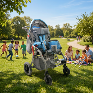 Cerebral Palsy Child <b>Buggy</b> Push Cart Reclining Stroller Wheelchair with CE - Product Image 1