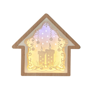 Veilleuse de table LED en papier sculpté <span class=keywords><strong>3D</strong></span> Veilleuse de chevet pour chambre à coucher Veilleuse tout festival Cadeau Fête des mères Fille Amie Enfants - Product Image 5