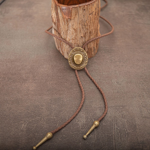 Nuovo 2025 <span class=keywords><strong>Cravatta</strong></span> Bolo Vintage da <span class=keywords><strong>Uomo</strong></span>, Collana in Pelle, Accessori per Camicia, Stile Western Americano Cowboy Poirot, Ingrosso - Product Image 4