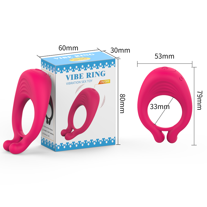 Silicone Cock Ring with Silent Vibrating G Spot Stimulator Silicone Cock Ring with Silent Vibrating G Spot Stimulator