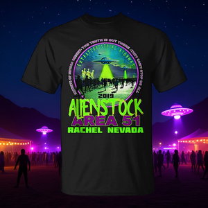 Camiseta del Festival AlienStock Area 51 Rachel Nevada 2019, Recuerdo de Evento Musical - Product Image 3