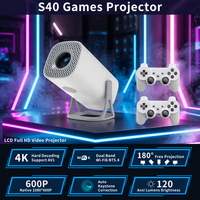 Projecteur de Jeu Mini S40 720P 150 ANSI Lumens Android 14 avec Haut-parleurs Intégrés, Home Cinéma Portable 40-120 Pouces, Électronique Grand Public