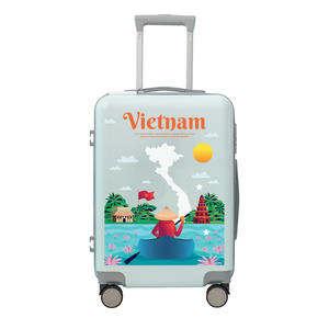 Trolley <b>Suitcase</b> 20" 24" 28" Adjustable Best Seller for Women Good Bearing Plastic Bag Packaging From Vietnam Factory - Product Image 4