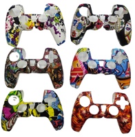 Étui de protection en Silicone de dessin animé pour contrôleurs PS5 Camouflage-coloré