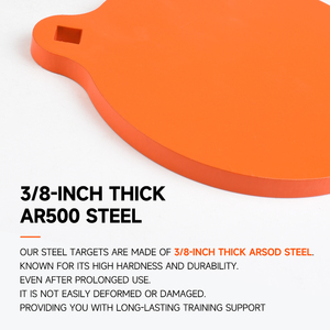 Panda a forma di 10mm ispessito AR500 acciaio resistente tiro bersaglio per fionde e accessori - Product Image 5
