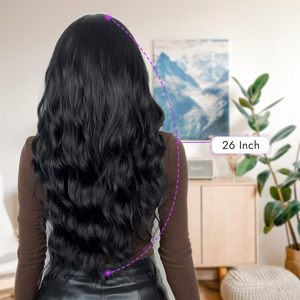 วิกผมซิลิโคนตาข่ายสำหรับผู้หญิงผมหยิกยาวเป็นลอนเปลี่ยนแบบค่อยเป็นค่อยไปสำหรับผู้หญิง - Product Image 4