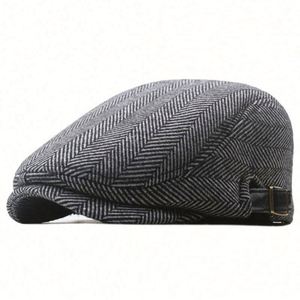 Gorra de lana retro personalizada de alta calidad para niños y adultos, estilo Newsboy, Golf, Ivy, Herringbone, Duckbill, venta al por mayor - Product Image 5