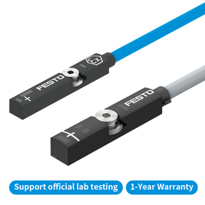 สวิตช์ตรวจจับระยะใกล้แบบนิวแมติก รุ่น SMT ซีรีส์ SMT-8M-A-PS-24V-E-0.3-M 574334 สำหรับการตรวจจับตำแหน่งกระบอกลม - Product Image 4