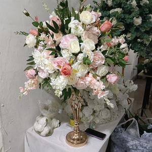 IFG nouveau conçu 50 cm blanc et rose fleur boule multicouche <span class=keywords><strong>Table</strong></span> <span class=keywords><strong>de</strong></span> mariage pièce maîtresse <span class=keywords><strong>pour</strong></span> Noël Pâques retour à l'école - Product Image 5