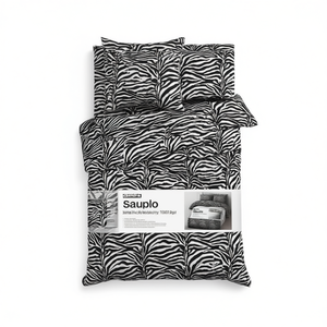 Juego de Sábanas con Estampado de Cebra, 100% Algodón, Tamaño Individual, Incluye Fundas de Almohada - Product Image 3