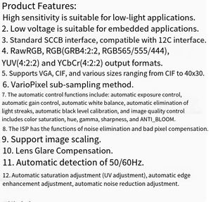 Placa de aprendizaje de microordenador de un solo chip, placa de desarrollo de fotos, módulo de cámara Zave Ov7670, 2 unidades - Product Image 5