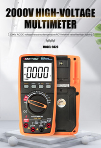 Multímetro Digital Profesional Victor 9820 True RMS, 6000 Contenedores, Rango Automático, Alto Voltaje 2000V con Función NCV - Product Image 4