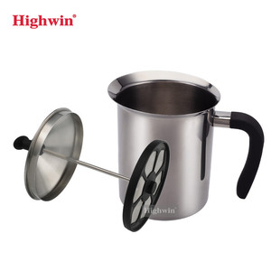 HIGHWIN Venta al por mayor <span class=keywords><strong>Espumador</strong></span> <span class=keywords><strong>de</strong></span> <span class=keywords><strong>leche</strong></span> 304 <span class=keywords><strong>Espumador</strong></span> <span class=keywords><strong>de</strong></span> <span class=keywords><strong>leche</strong></span> manual <span class=keywords><strong>de</strong></span> acero inoxidable - Product Image 2