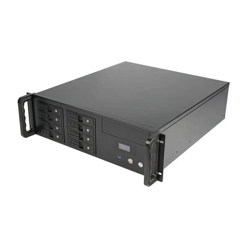 .3U 19'' Rackmount 8 Bay Hot-swap SATA/SAS Hard Drive Raid Storage Server Case