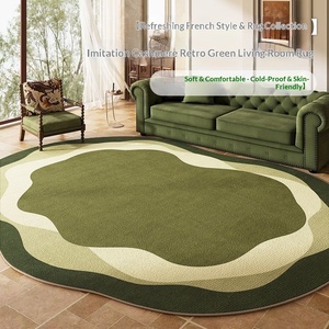 Nouveau <span class=keywords><strong>tapis</strong></span> vert pour salon, lavable en machine, facile à nettoyer, <span class=keywords><strong>tapis</strong></span> <span class=keywords><strong>de</strong></span> sol pour canapé, <span class=keywords><strong>tapis</strong></span> simple pour chambre à coucher, salon et bureau - Product Image 6