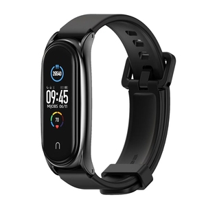 Bracelet de montre en silicone avec cadre métallique Mijobs Correa Plus pour Xiaomi Mi Band 3 4 5 6 7 - Product Image 3